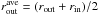 Mathematical equation: \hbox{$r_{\rm out}^{\rm ave}=(r_{\rm out}+r_{\rm in})/2$}