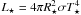 Mathematical equation: \hbox{$L_\star=4\pi R_\star^2 \sigma T_\star^4$}