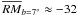 Mathematical equation: \hbox{$\overline{RM}_{b=7^{\circ}} \approx -32$}