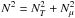 Mathematical equation: \hbox{$N^2 = N^2_T + N^2_{\mu}$}