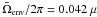 Mathematical equation: \hbox{$\bar{\Omega}\ind{env}/2\pi=0.042~\mu$}