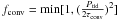 Mathematical equation: \hbox{$f_{\rm conv}=\min [ 1,( \frac{P_{\rm tid}}{2\tau_{\rm conv}} )^2 ]$}