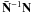 Mathematical equation: \hbox{$\Nbar^{-1} \N$}