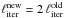 Mathematical equation: \hbox{$\ell^{\mathrm{new}}_{\mathrm{iter}} = 2 \, \ell^{\mathrm{old}}_{\mathrm{iter}}$}