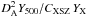 Mathematical equation: \hbox{$D_{\rm A}^{2}\YSZ/C_{\rm XSZ}\,\YX$}