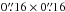Mathematical equation: \hbox{$0\farcs16\times0\farcs16$}