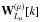 Mathematical equation: \hbox{${\bf W}^{(\mu)}_{L_\mu}[k]$}