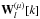 Mathematical equation: \hbox{${\bf W}_l^{(\mu)}[k]$}