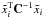 Mathematical equation: \hbox{$\tilde{x}_i^{\rm T}{\bf C}^{-1}\tilde{x}_i$}