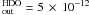 Mathematical equation: \hbox{${^{\rm \tiny{HDO}}_{\rm out}}=5\,\times\,10^{-12}$}