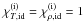 Mathematical equation: \hbox{$\chi_{T,\mathrm{id}}^\mathrm{(i)}= \chi_{\rho,\mathrm{id}}^\mathrm{(i)}=1$}