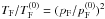 Mathematical equation: \hbox{$\TF/\TF^{(0)} = (\pF/\pF^{(0)})^2$}