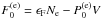 Mathematical equation: \hbox{$F_0^\mathrm{(e)} = \EF \Nel -P_0^\mathrm{(e)} V$}