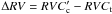 Mathematical equation: \hbox{$\Delta RV = RVC_{\rm c}'-RVC_{\rm t}$}