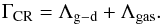 Mathematical equation: \begin{equation} \Gamma_{\rm CR}=\Lambda_{\rm g-d}+\Lambda_{\rm gas}. \end{equation}
