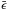Mathematical equation: \hbox{$\bar\epsilon$}