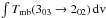Mathematical equation: \hbox{$\int T_{\rm mb}(3_{03}\rightarrow2_{02})\,{\rm dv}$}