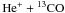 Mathematical equation: \hbox{$\rm He^+ + {}^{13}CO$}