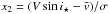 Mathematical equation: \hbox{$x_2=(V\sin i_\star-\vx)/\sigma$}