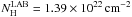 Mathematical equation: \hbox{$N_{\rm H}^{\rm LAB}=1.39\times 10^{22} \,\text{cm}^{-2}$}