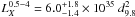 Mathematical equation: \hbox{$L_X^{0.5-4}=6.0_{-1.4}^{+1.8}\times 10^{35}~d_{9.8}^{2}$}