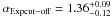 Mathematical equation: \hbox{$\alpha_{\rm Expcut-off}=1.36^{+0.09}_{-0.12}$}