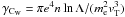Mathematical equation: \hbox{$\gamma_\mathrm{C_W}= \pi e^4n \ln{\Lambda}/(m_\mathrm{e}^2 v_\mathrm{T}^3)$}