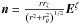 Mathematical equation: \hbox{$\n = \frac{r\rz}{\left(r^2 + \rt^2\right)^{1/2}}\vect{E}^{\zeta}$}