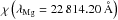 Mathematical equation: \hbox{$\chi\left(\lambda_{\rm Mg} = 22\,814.20~\AA\right)$}