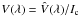 Mathematical equation: \hbox{${V}(\lambda)=\hat{{V}}(\lambda)/{I}_{\rm{c}}$}