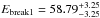 Mathematical equation: \hbox{$E_{\rm break1} = 58.79^{+3.25}_{-3.25}$}
