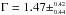 Mathematical equation: \hbox{$\Gamma =1.47\pm^{\scriptscriptstyle 0.42}_{\scriptscriptstyle 0.44}$}