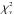 Mathematical equation: \hbox{$\chi^{\scriptscriptstyle 2}_{\scriptscriptstyle \nu}$}
