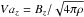 Mathematical equation: \hbox{$Va_z=B_z/\sqrt{4\pi\rho}$}