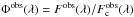 Mathematical equation: \hbox{$\Phi^{\rm obs}(\lambda)=F^{\rm obs}(\lambda)/F^{\rm obs}_{\rm c}(\lambda)$}