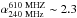 Mathematical equation: \hbox{$\alpha_{\rm 240~MHz}^{\rm 610~MHZ}\sim2.3$}