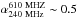 Mathematical equation: \hbox{$\alpha_{\rm 240~MHz}^{\rm 610~MHZ}\sim0.5$}