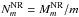 Mathematical equation: \hbox{$N_{m}^{\rm NR} = M_{m}^{\rm NR}/m$}