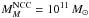 Mathematical equation: \hbox{$M_{M}^{\rm NCC} = 10^{11}\,M_{\odot}$}