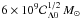 Mathematical equation: \hbox{$6\times 10^{9}{\cal C}_{\Lambda 0}^{1/2}\,M_{\odot}$}