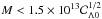 Mathematical equation: \hbox{$M< 1.5\times 10^{13} {\cal C}_{\Lambda 0}^{1/2}$}