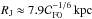 Mathematical equation: \hbox{$R_{\rm J} \approx 7.9 {\cal C}_{\rm F 0}^{-1/6}\rm \,kpc$}