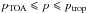 Mathematical equation: \hbox{$p_{\rm{TOA}}\leqslant p\leqslant p_{\rm{trop}}$}