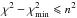 Mathematical equation: \hbox{$\chi^{2}-\chi^{2}_{\min} \leqslant n^{2}$}