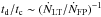 Mathematical equation: \hbox{$t_{\rm d}/t_{\rm c} \sim (\dot{N}_{\rm LT}/\dot{N}_{\rm FP})^{-1}$}