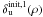 Mathematical equation: \hbox{$\delta_{\rm u}^{\rm init,1}(\rho)$}
