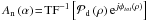 Mathematical equation: \hbox{$A_{\rm n} \Paren{\alpha} \! =\! \text{TF}^{-1}\Brack{ \mathcal{P}_{\rm d} \Paren{\rho} {\rm e}^{j\phi_{tot} \Paren{\rho}} }$}