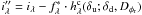Mathematical equation: \hbox{$i''_\lambda = i_\lambda - f_{\lambda}^* \cdot h_\lambda^{\rm c}(\delta_{\rm u}; \delta_{\rm d}, D_{\phi_{\rm r}}) $}