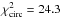 Mathematical equation: \hbox{$\chi^{2}_{\rm circ} = 24.3$}