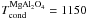Mathematical equation: \hbox{$T_{\rm cond}^{\rm MgAl_{2}O_{4}}=1150$}
